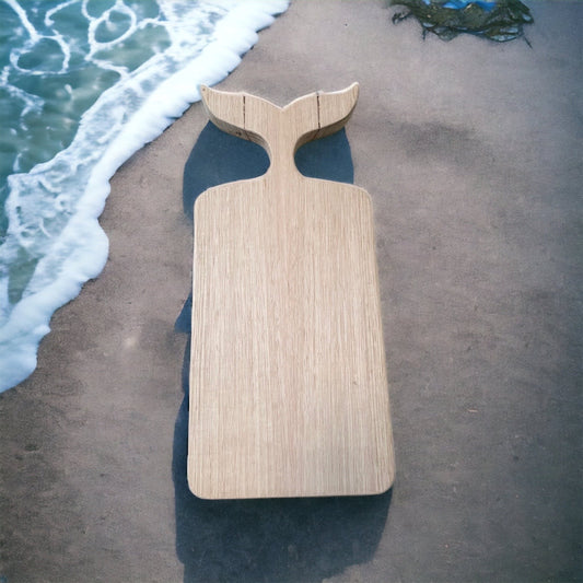 Whale Tail Paddle Board - Tasmanian Oak - Art Surface