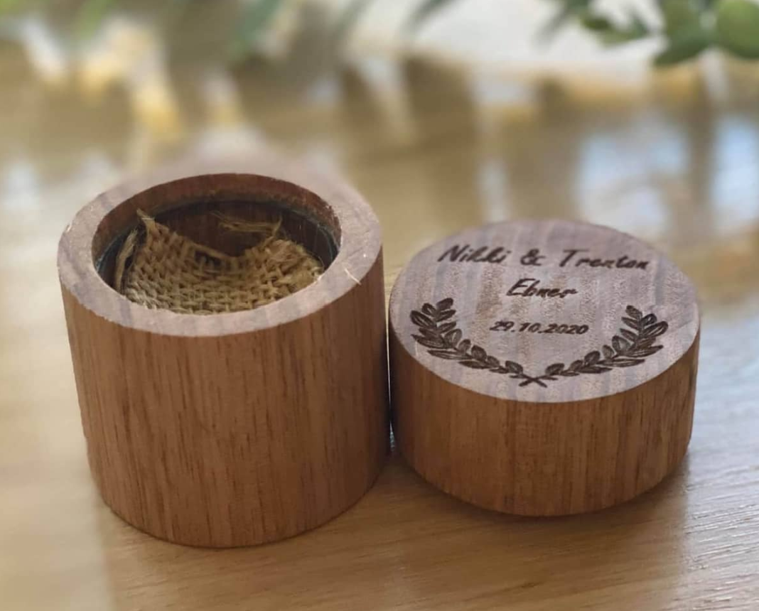 Wooden Handmade Ring Box